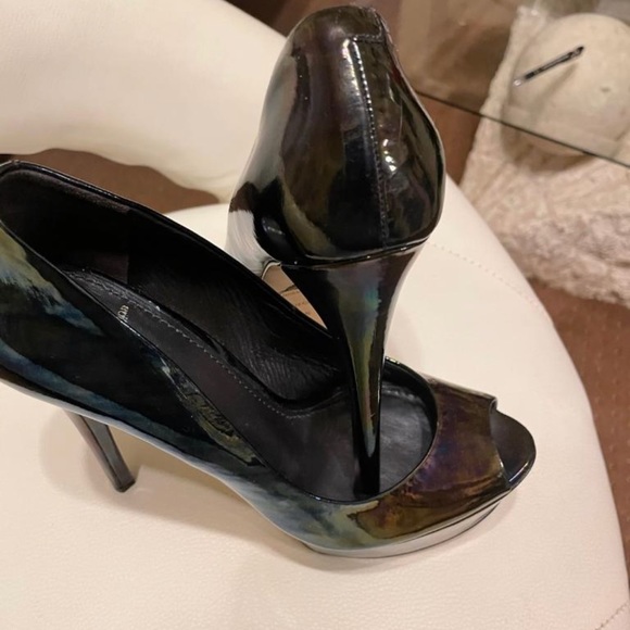 B Brian Atwood Platform Peeptoe Pumps 6.5 - Picture 6 of 11